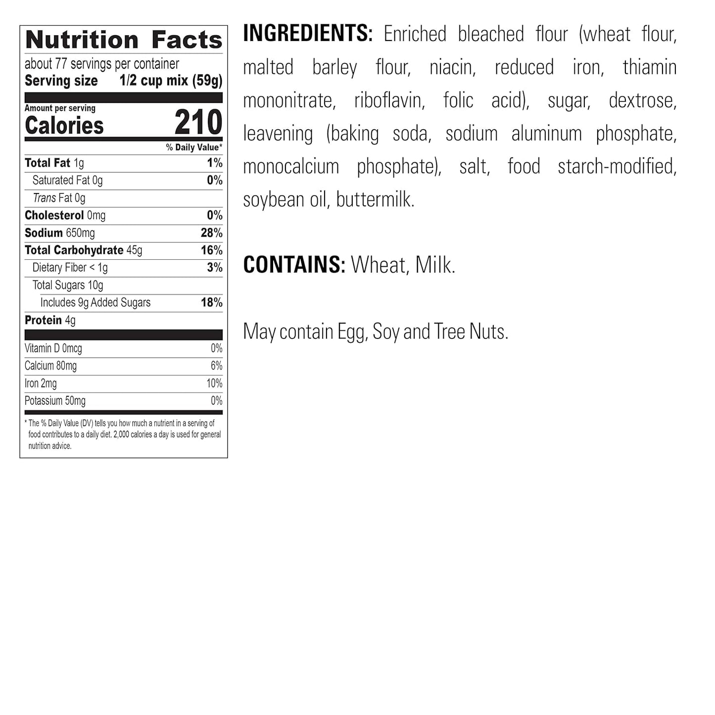 Krusteaz Buttermilk Pancake Mix, 10 lbs