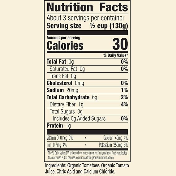 Muir Glen Organic No Salt Added Diced Tomatoes, 14.5 oz