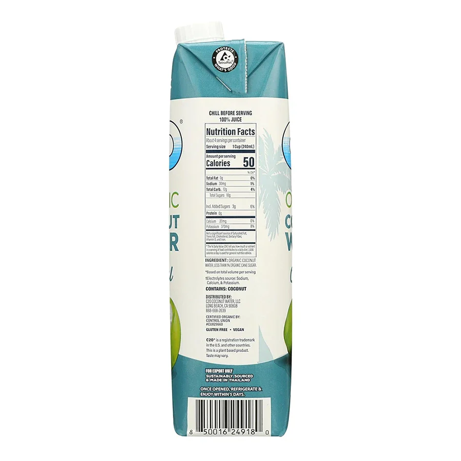 C2O Organic Coconut Water, 33.8 oz