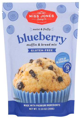 Miss Jones Baking Co Organic Blueberry Bread Mix, 12.35 oz
