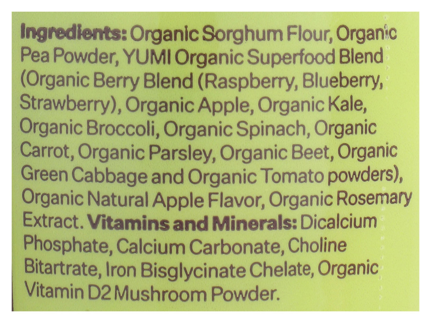 Yumi Organic Berry Sweet Pea Rice Free Puffs, 1.5 oz