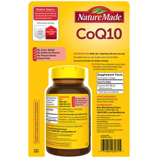Nature Made CoQ10 200 mg., 140 Softgels