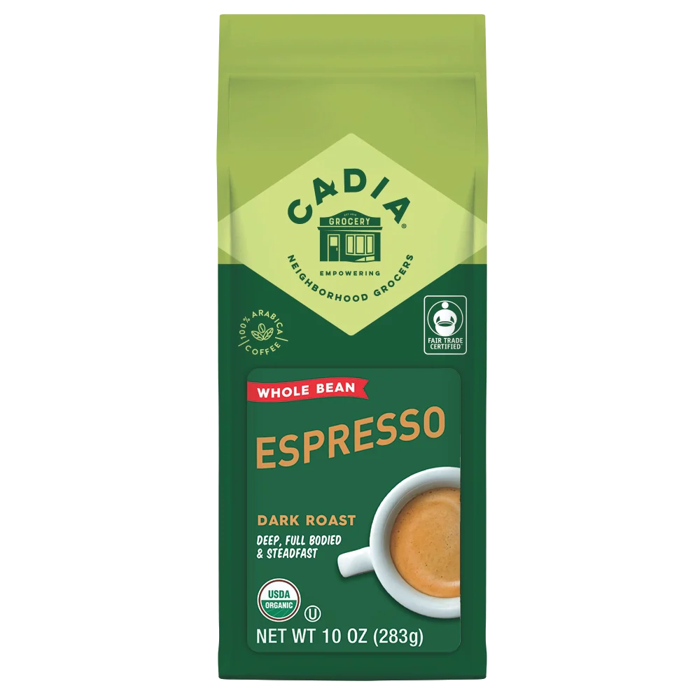 Cadia Organic Espresso Coffee, 10 oz