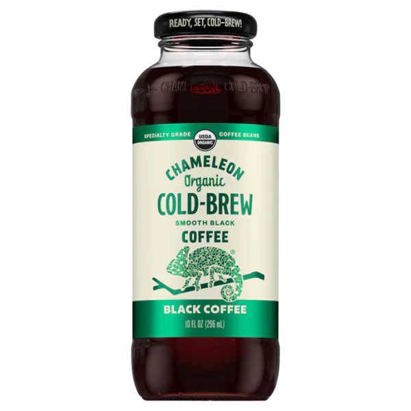 Chameleon Cold Brew Organic Ready-To-Drink Black Coffee, 10 oz