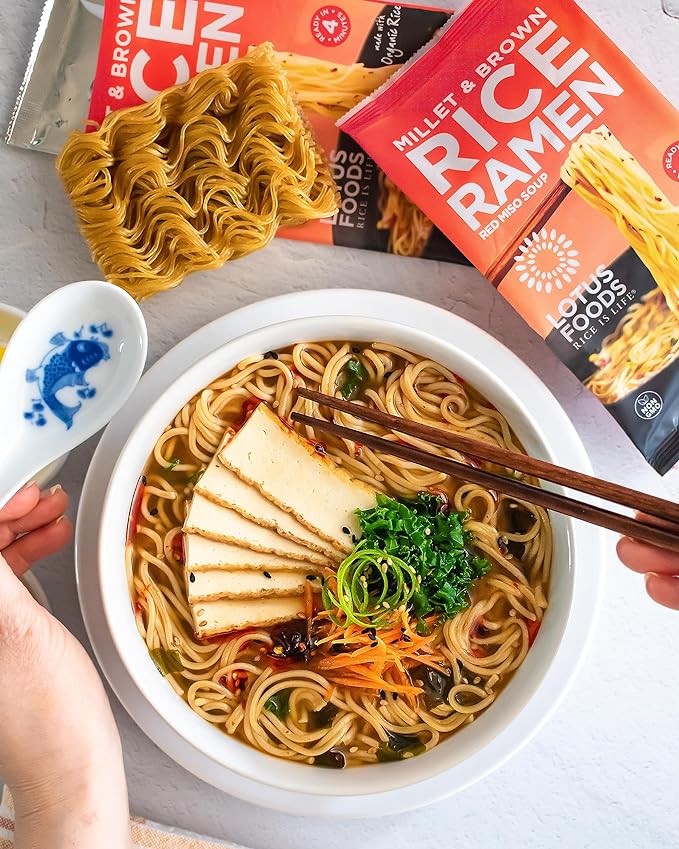 Lotus Foods Organic Millet & Brown Rice Ramen Red Miso Soup, 2.8 oz