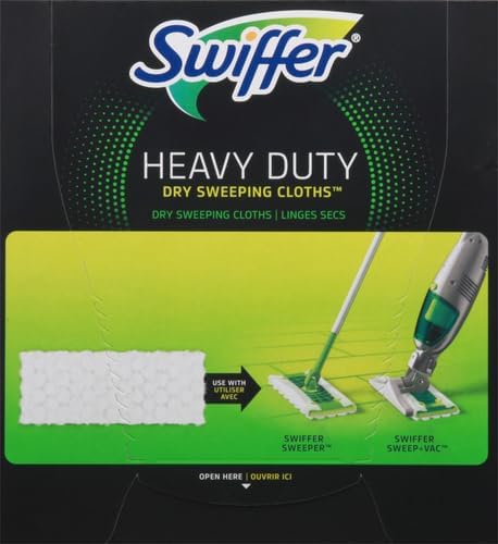 Swiffer Sweeper Heavy Duty Dry Sweeping Cloth Refills, 50 Count