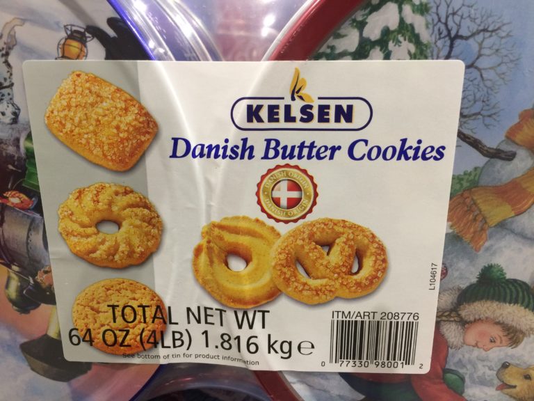 Kelsen Danish Butter Cookies 4-16 oz Holiday Tins