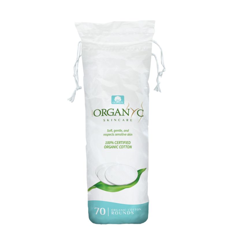 Organyc Cotton Rounds, 70 Count