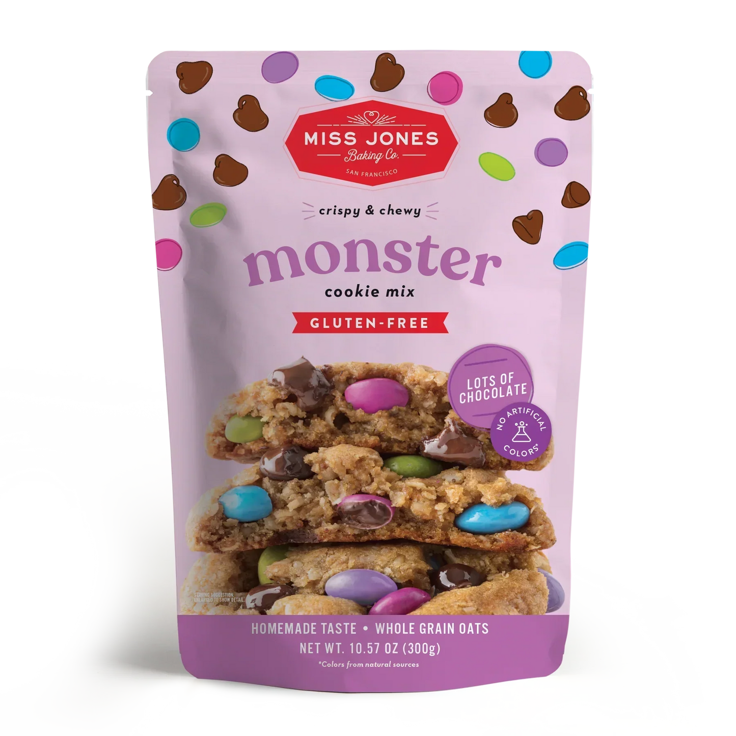 Miss Jones Baking Co Gluten Free Monster Cookie Mix, 10.57 oz