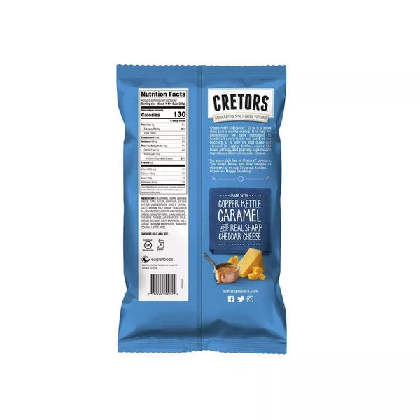 G.H. Cretors Cheese & Caramel Handcrafted Popcorn, 7.5 oz