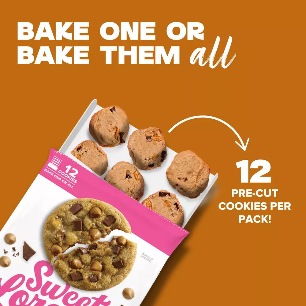 Sweet Lorens Salted Caramel Chocolate Cookie Dough, 12 oz