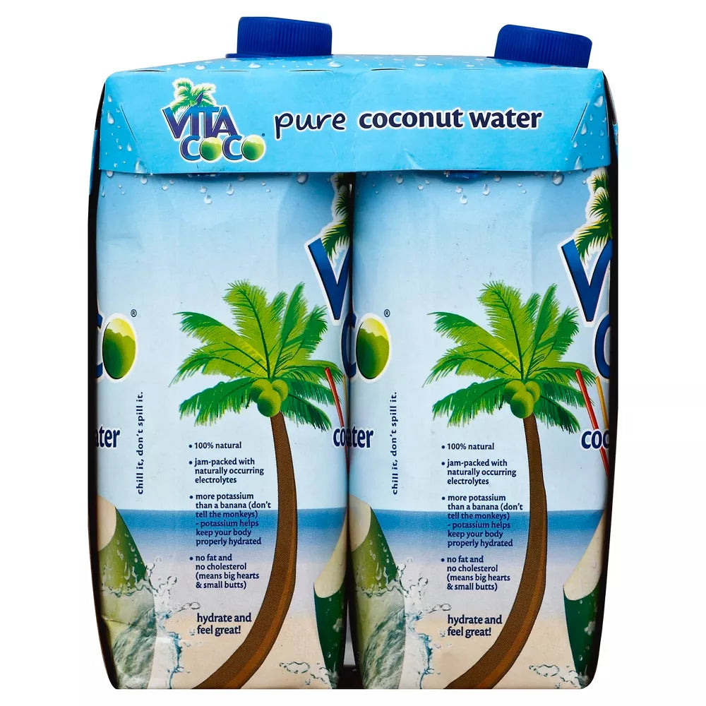 Vita Coco Original Coconut Water Cartons, 4 Count