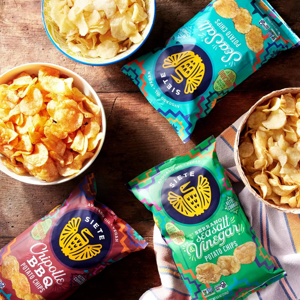 Siete Chipotle BBQ Kettle Cooked Potato Chips, 5.5 oz