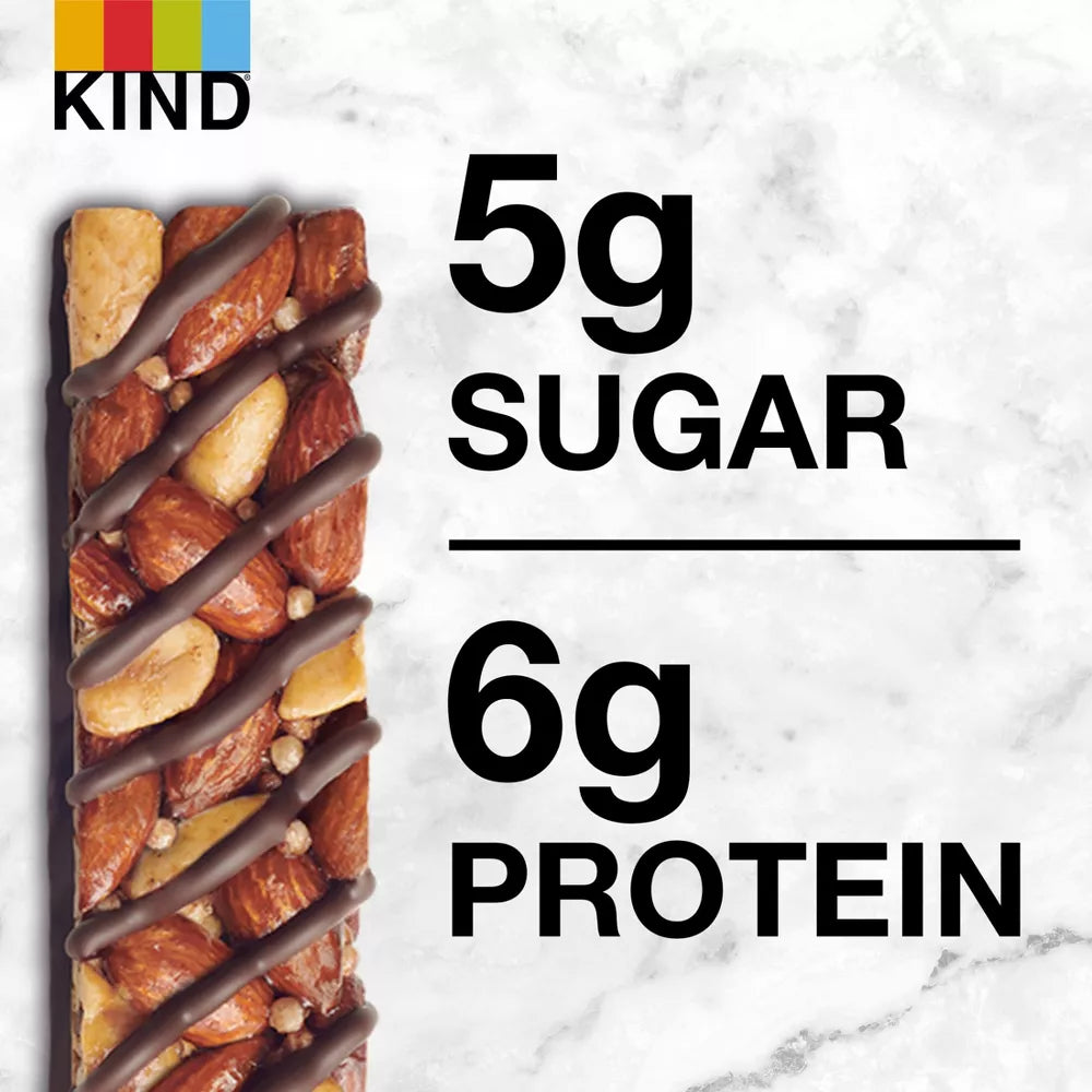 KIND Bars Dark Chocolate Nuts & Sea Salt Gluten Free Snacks, 6 Count