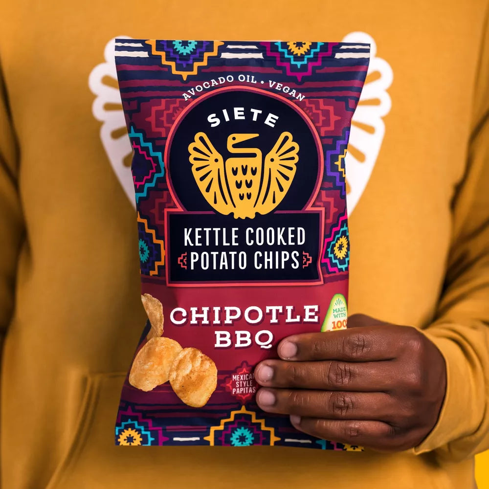 Siete Chipotle BBQ Kettle Cooked Potato Chips, 5.5 oz