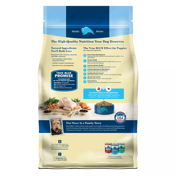 Blue Buffalo Life Protection Formula Natural Puppy Dry Dog Food with Chicken and Brown Rice, 5 lbs