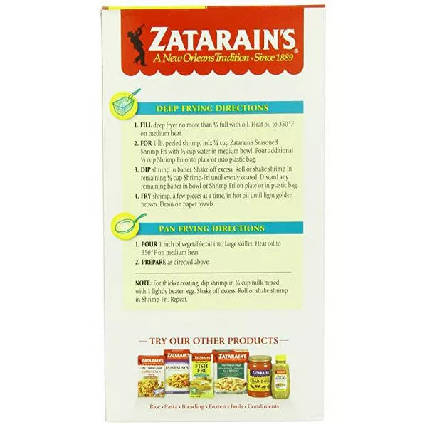 Zatarain's Seasoned Fish Fry Seafood Breading Mix, 10 oz