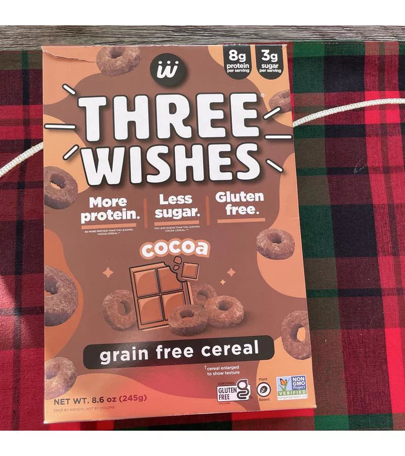Three Wishes Cocoa Cereal, 8.6 oz