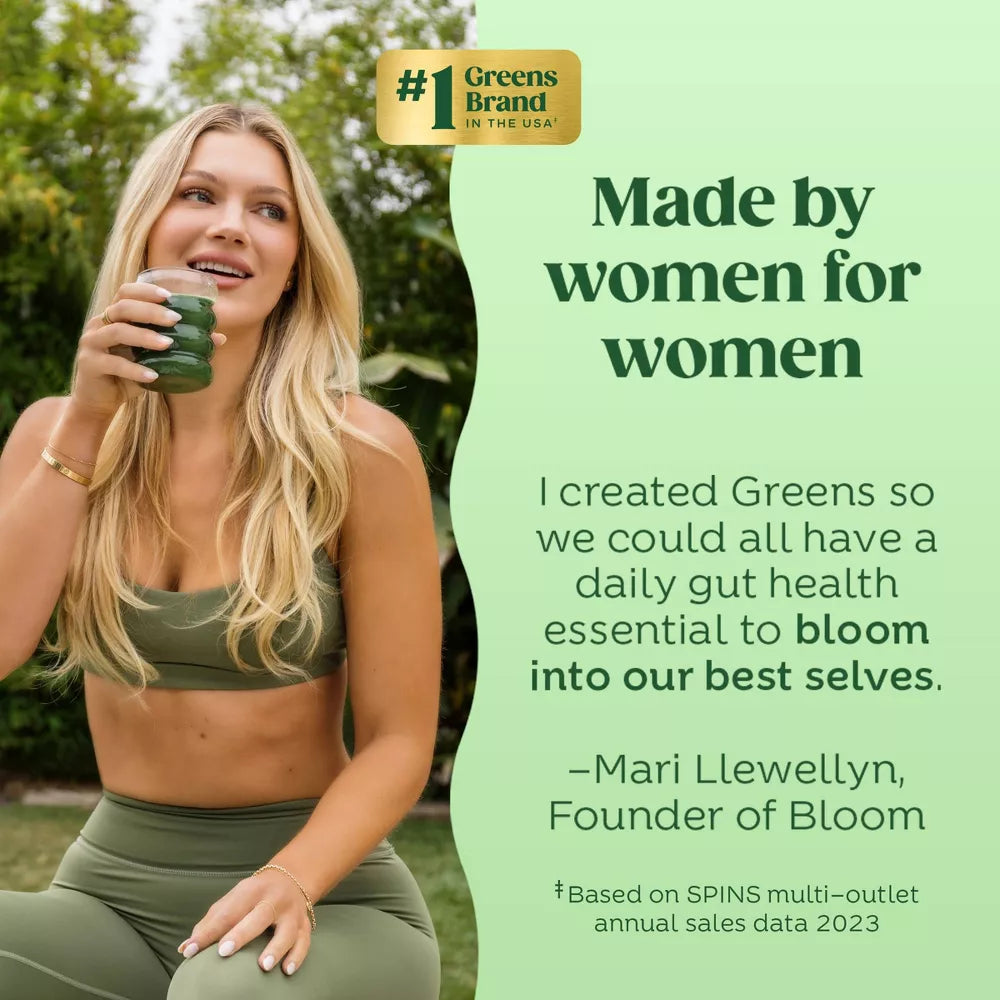 Bloom Nutrition Greens and Superfoods Powder, Strawberry Kiwi, 5.33 oz