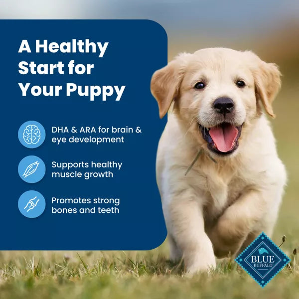 Blue Buffalo Life Protection Formula Natural Puppy Dry Dog Food with Chicken and Brown Rice, 5 lbs