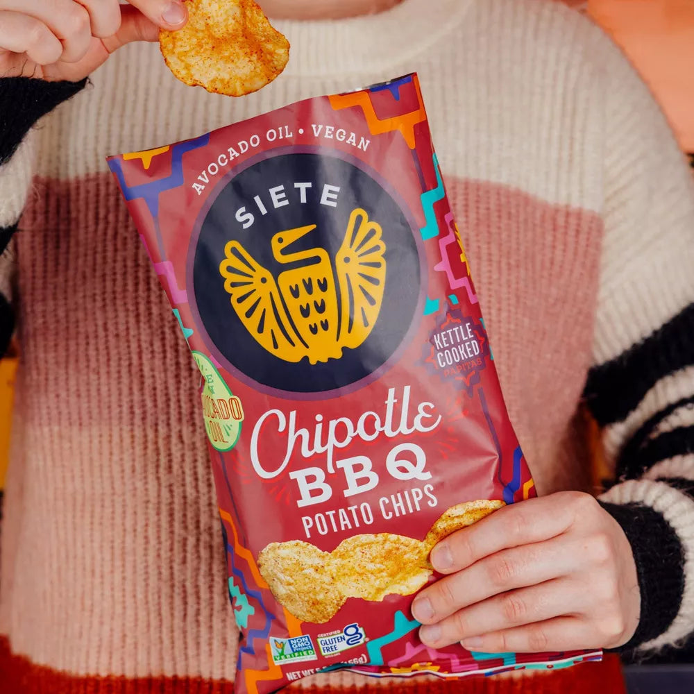 Siete Chipotle BBQ Kettle Cooked Potato Chips, 5.5 oz
