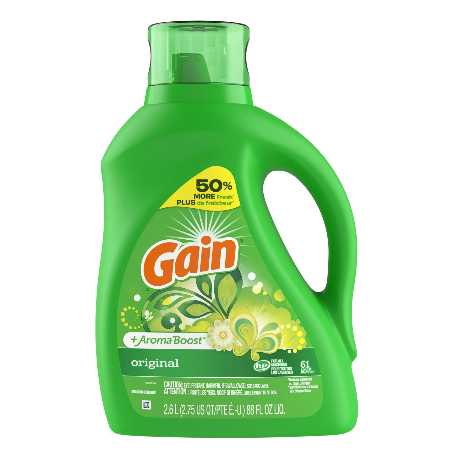 Gain + Aroma Boost Liquid Laundry Detergent, 88 oz