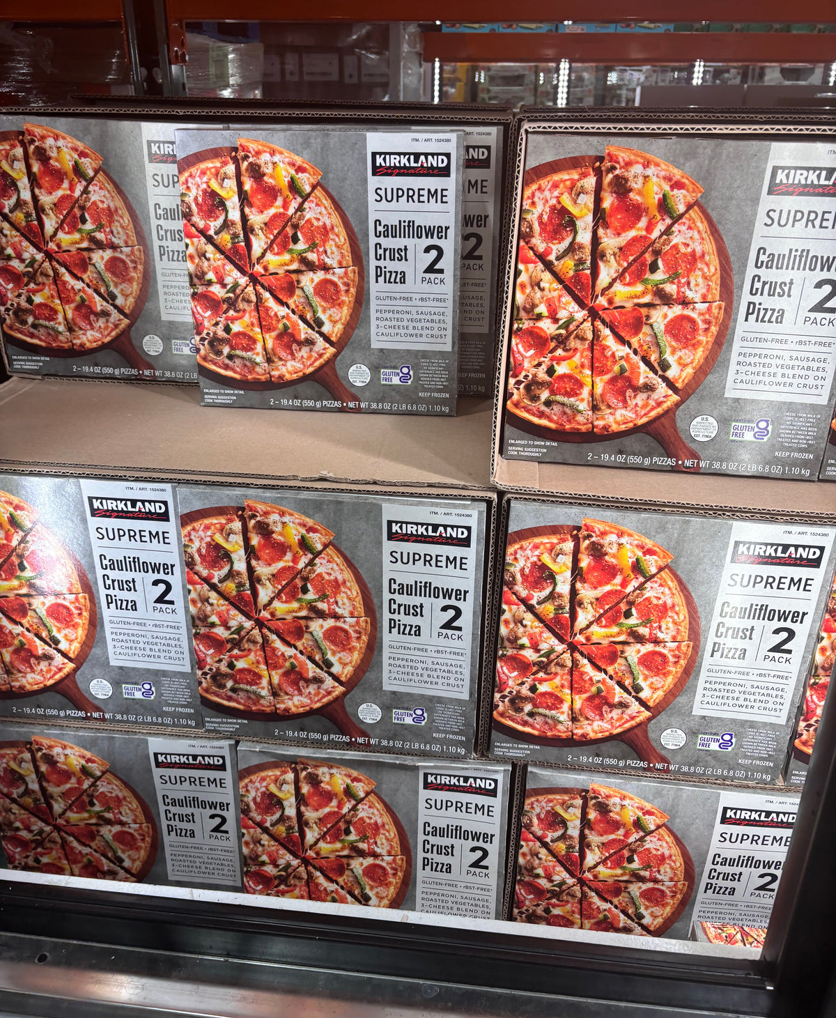 Kirkland Signature Cauliflower Crust Pizza Supreme, 2 ct