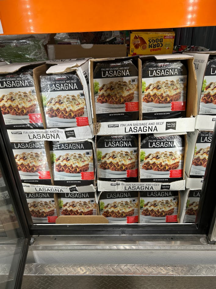 Kirkland Signature Italian Sausage and Beef Lasagna, 3 lbs, 2 ct