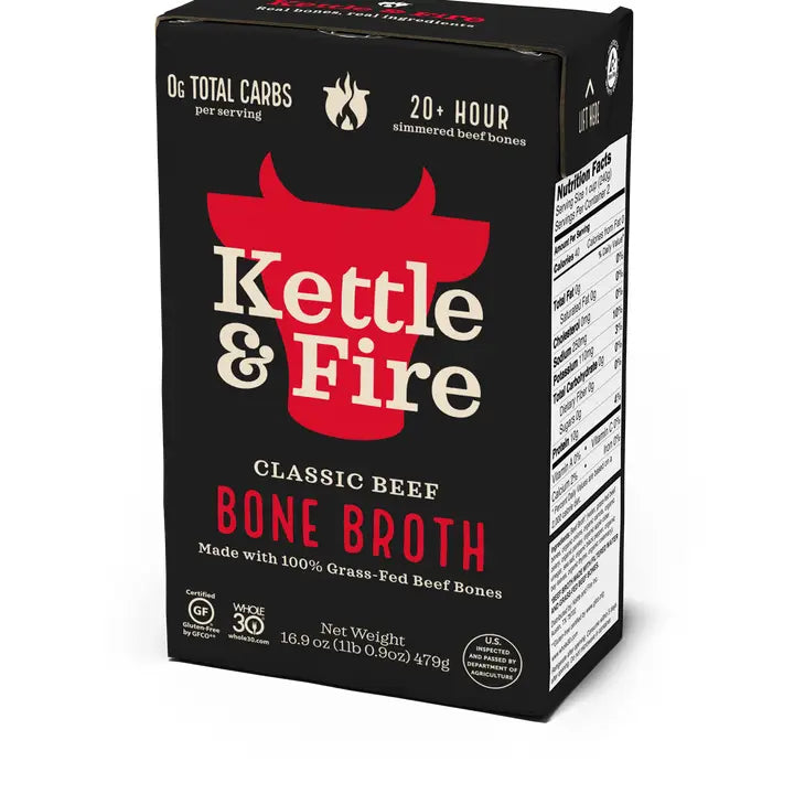 Kettle & Fire Beef Bone Broth, 16.9 oz
