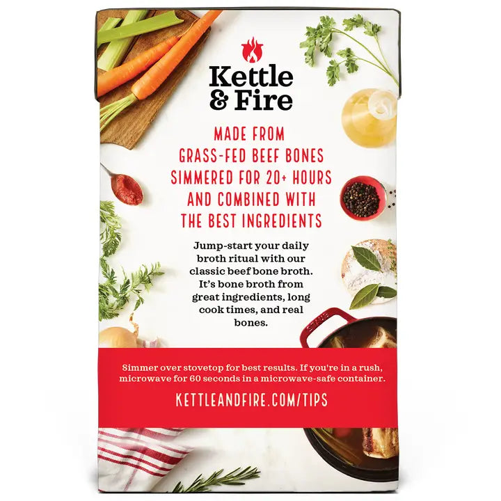 Kettle & Fire Beef Bone Broth, 16.9 oz