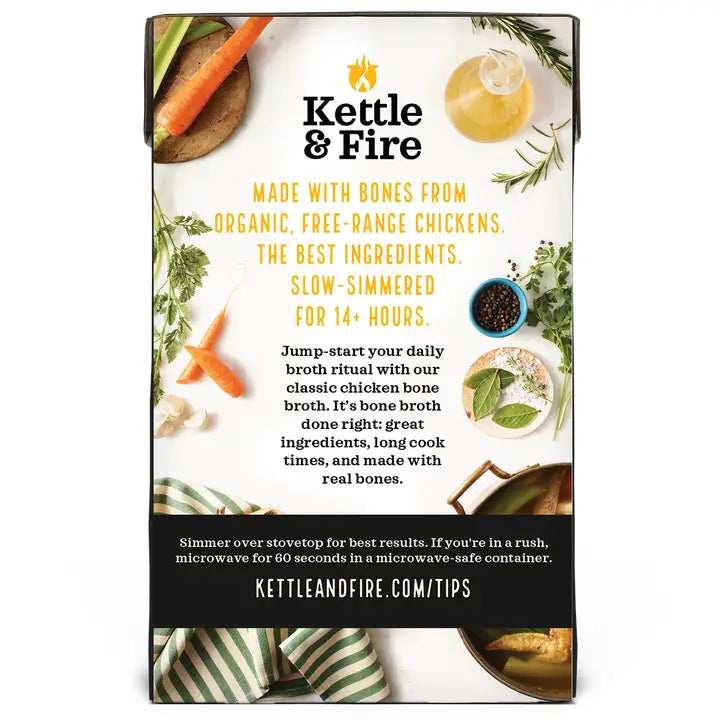 Kettle & Fire Chicken Bone Broth, 16.9 oz