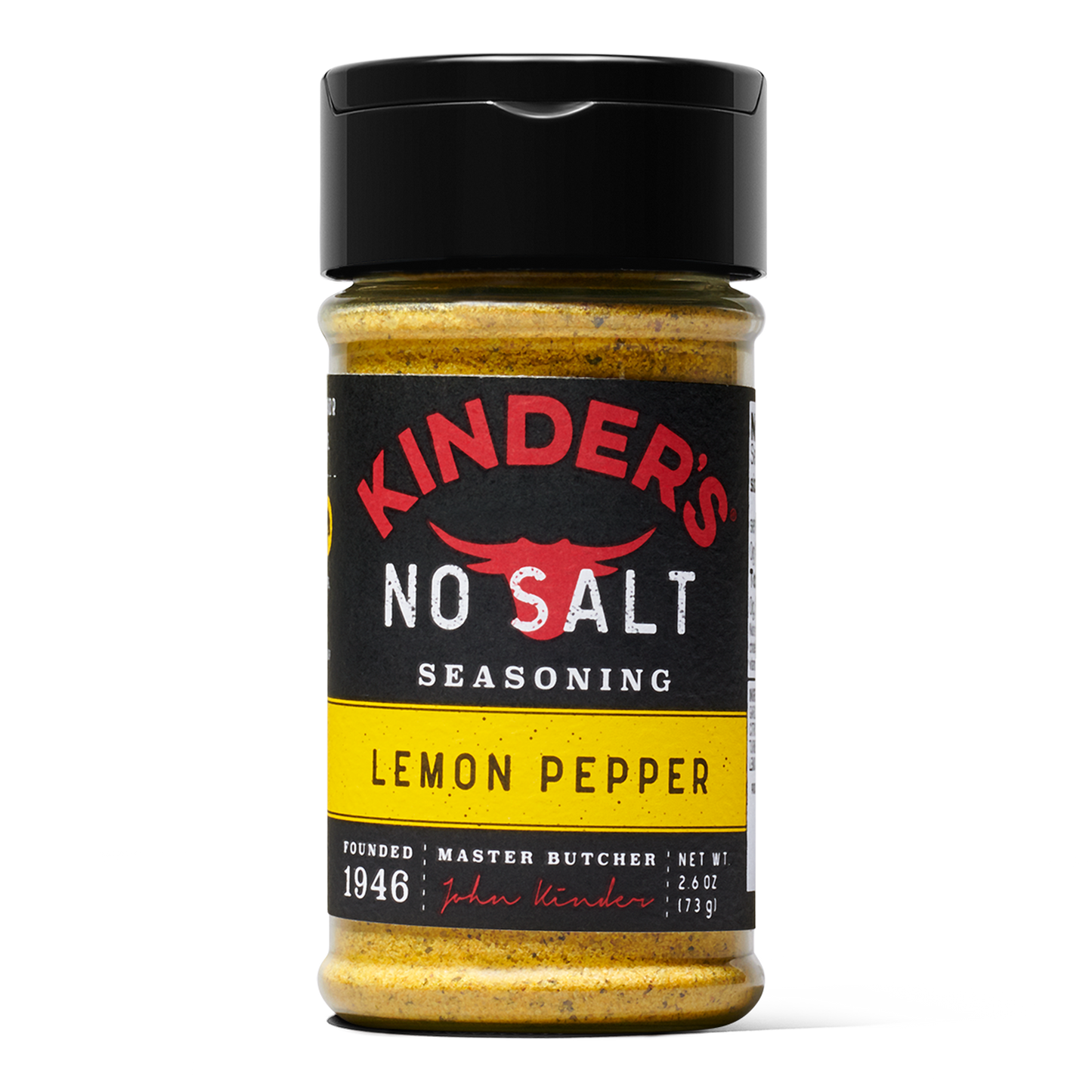Kinder's Spice No Salt Lemon Pepper, 2.6 oz