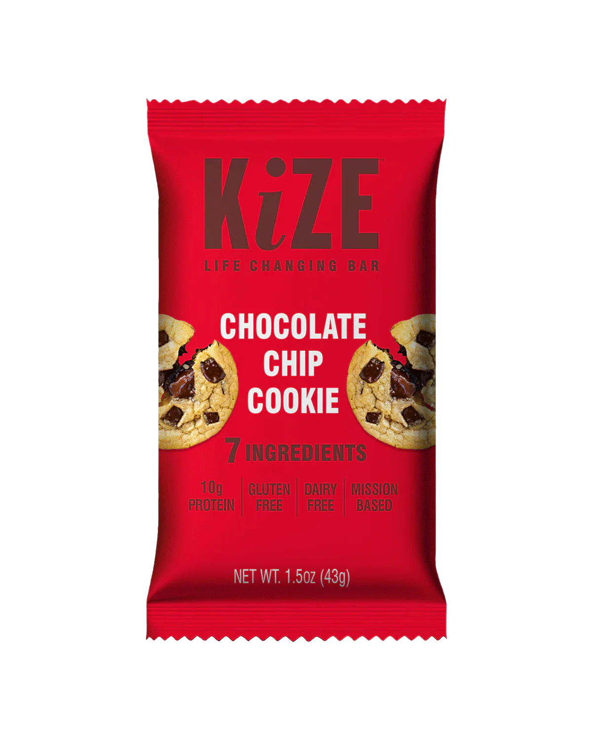 Kize Chocolate Chip Cookie Bar 1.5 oz