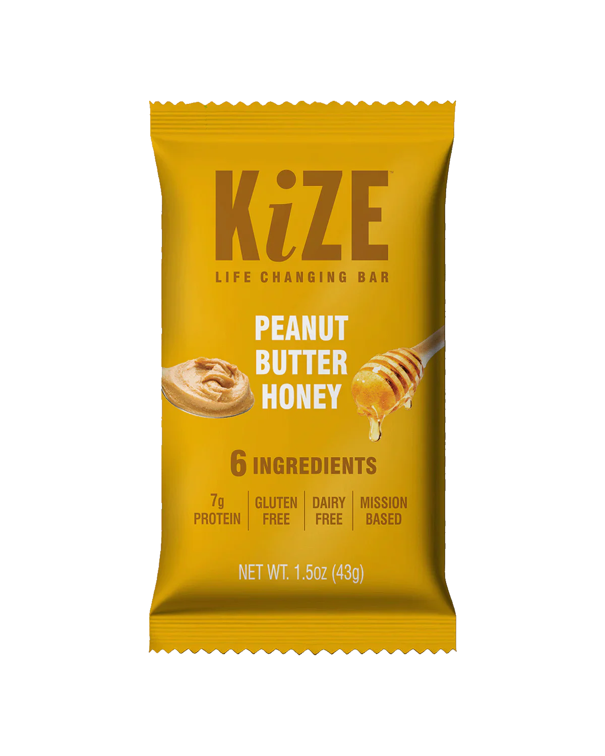 Kize Peanut Butter Honey Bar 1.5 oz