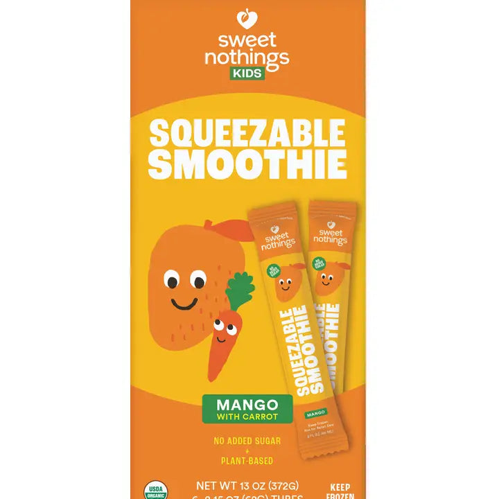 Sweet Nothings Mango Carrot Squeezable Smoothie, 6 Count