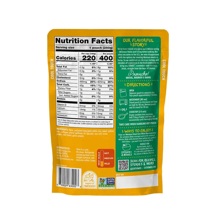 SOMOS Mexican Street Corn White Rice, 8.8 oz