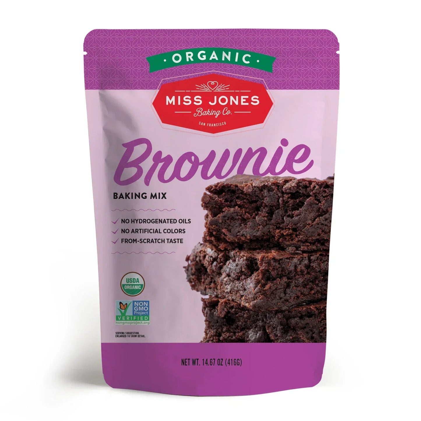 Miss Jones Baking Co Organic Brownie Mix, 14.67 oz