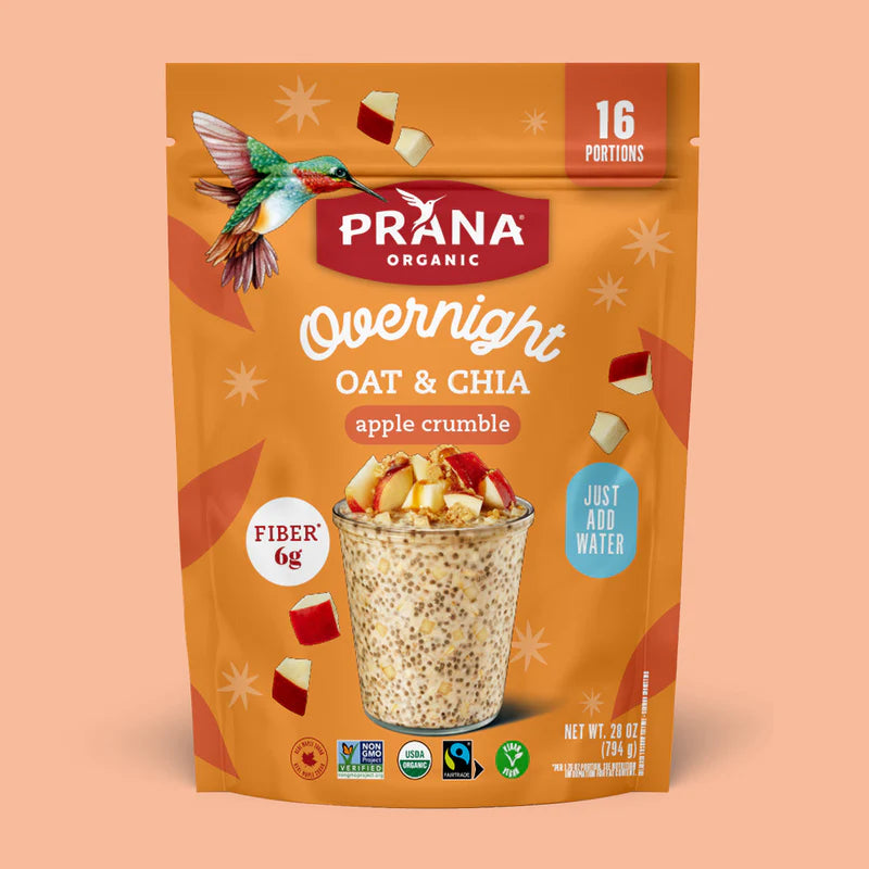 Prana Overnight Chia Oats Apple Crumble, 28 oz