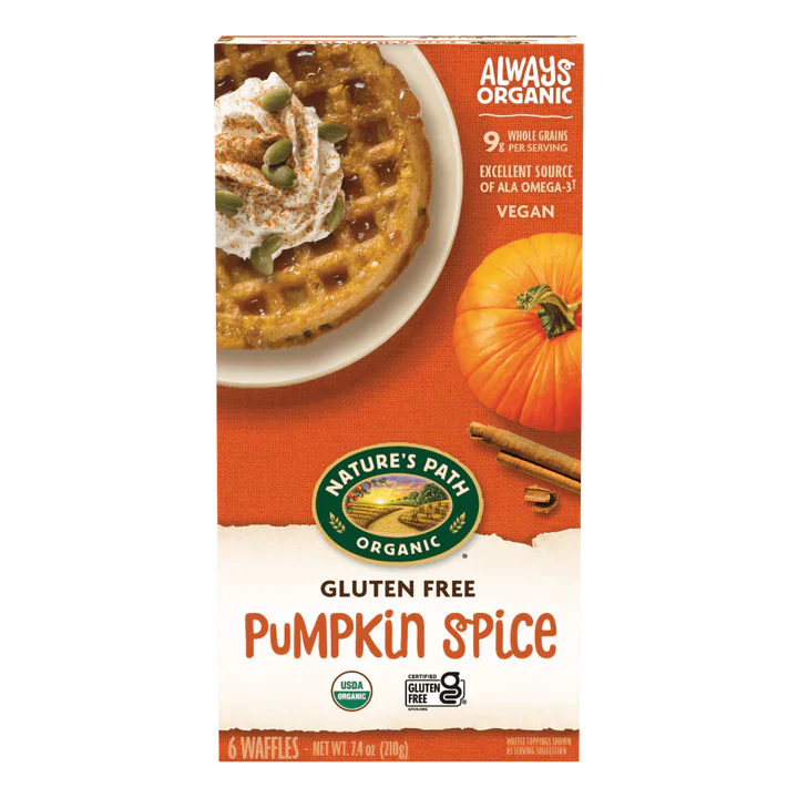 Natures Path Pumpkin Spice Waffles (GF)