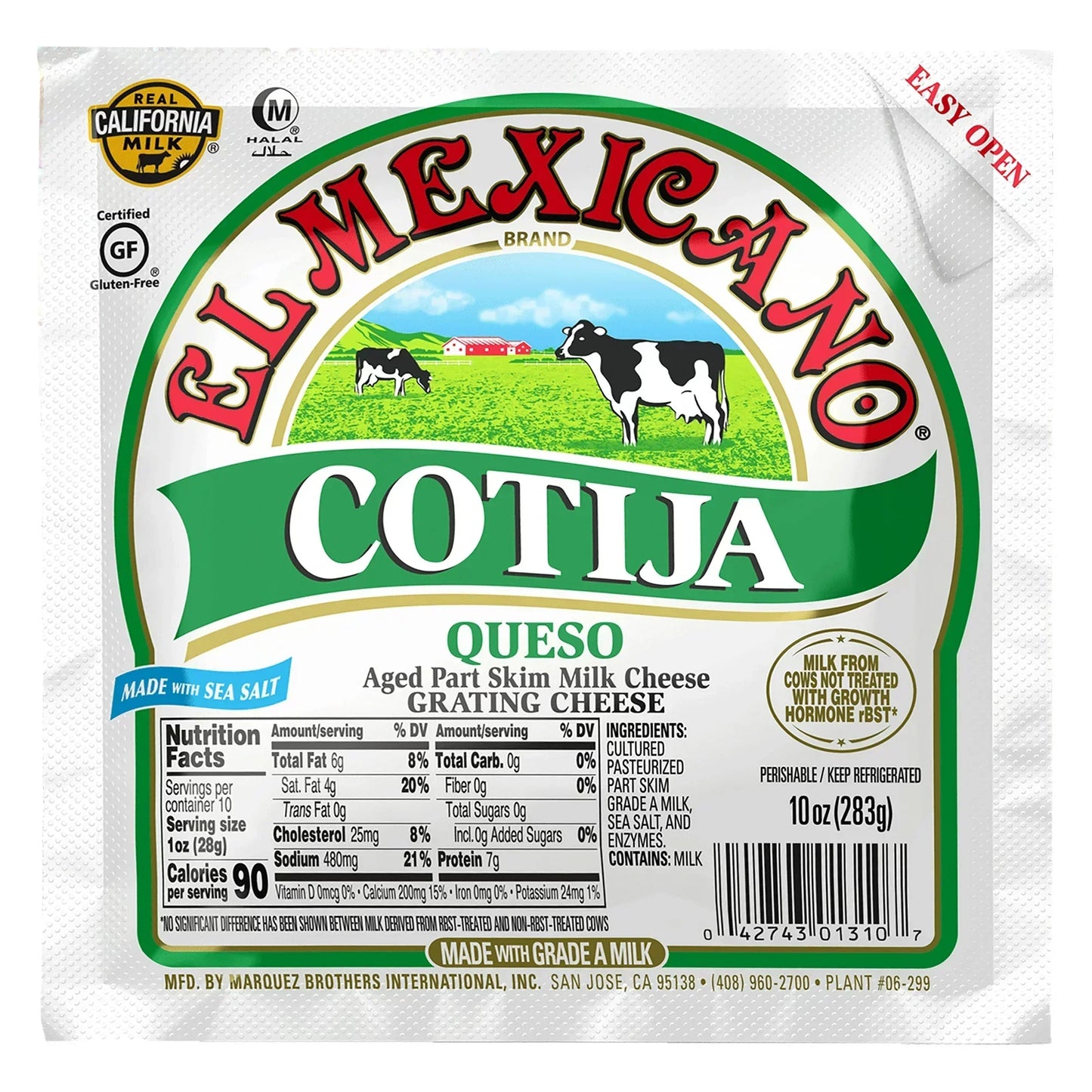 El Mexicano Cotija Queso, 10 oz