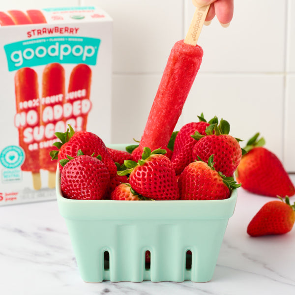 Goodpop Strawberry Jr Pops, 6 Count