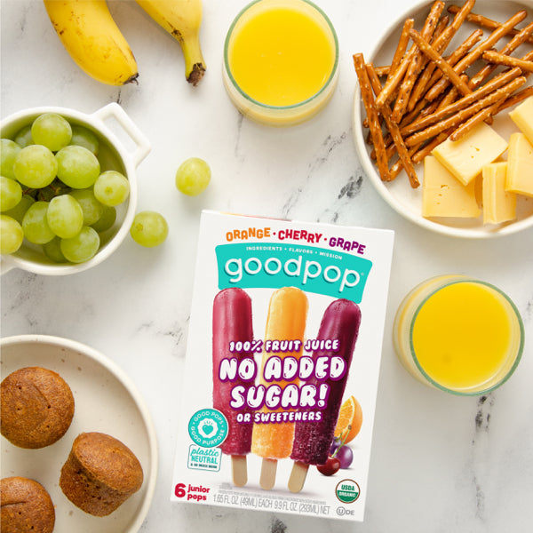 Goodpop Assorted Pack (Orange, Cherry, Grape), 6 Count