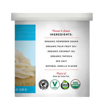 Miss Jones Baking Co Organic Vanilla Frosting, 11.29 oz