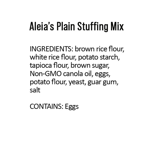 Aleias Gluten Free Plain Stuffing, 10 oz