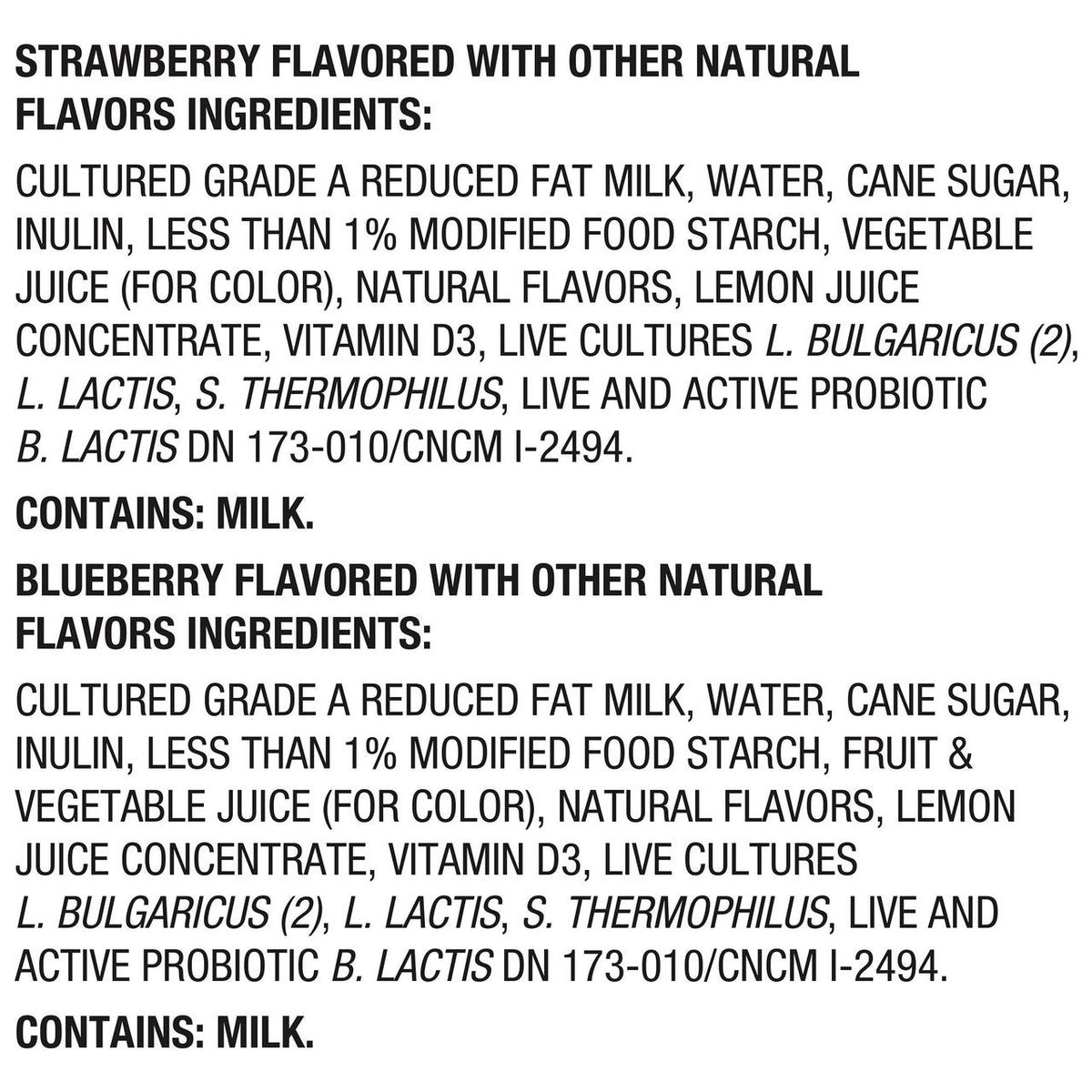 Activia Probiotic Dailies Low Fat Yogurt Drink, Strawberry & Blueberry, 24 ct, 3.1 oz