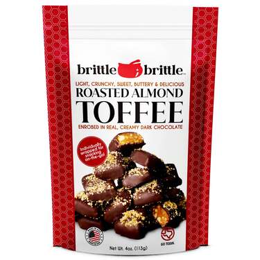 Brittle Brittle Roasted Almond Toffee, 4 oz