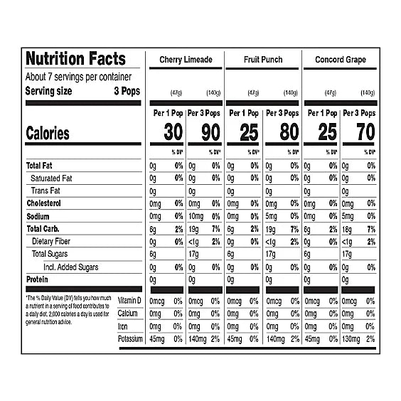 GoodPop Organic Freezer Pops, 20 Count