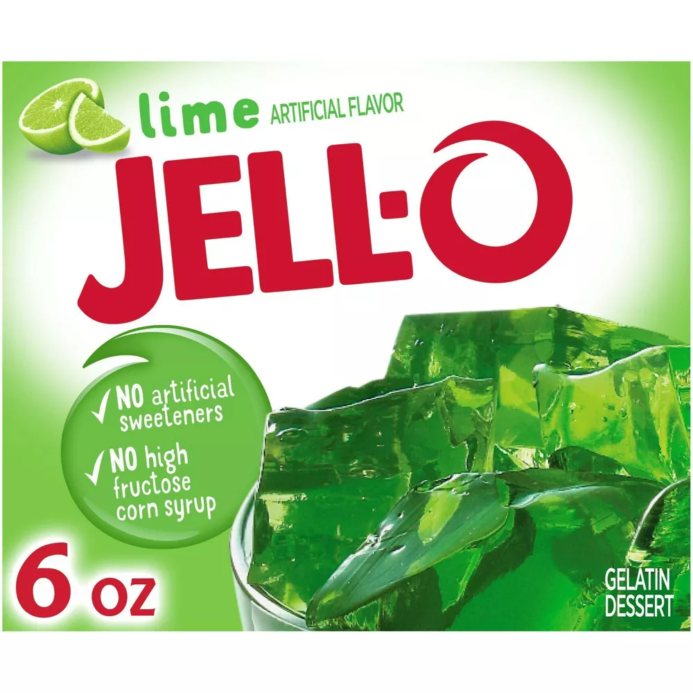 JELL-O Lime Gelatin, 6 oz