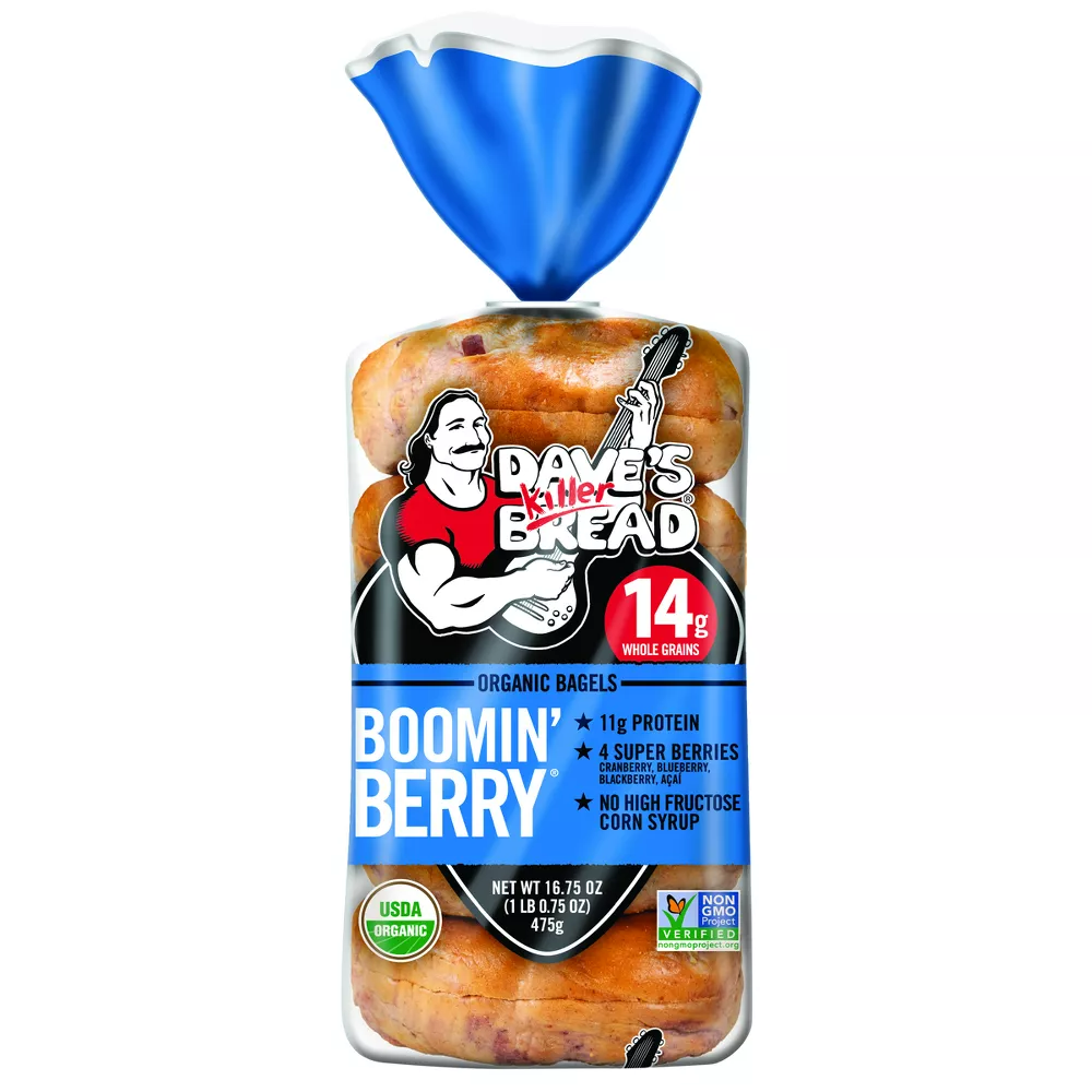 Dave's Killer Bread Boomin Berry Organic Bagels, 16.75 oz