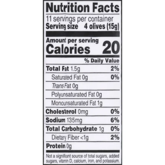 Lindsay Large Black Ripe Pitted Olives, 6 oz, 8-count